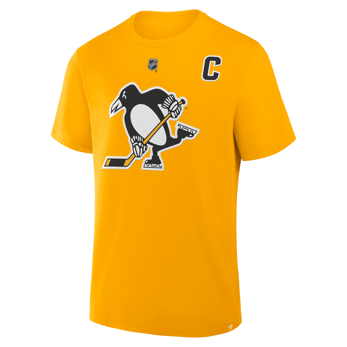 Sidney Crosby #87 Pittsburgh Penguins Fanatics Authentic Stack Name and Number T-Shirt - Gold