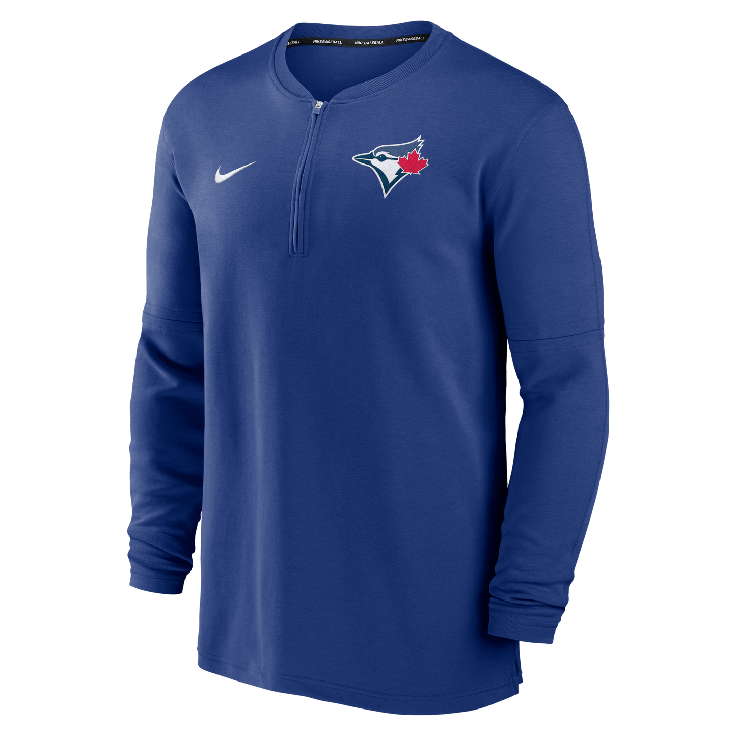 Toronto Blue Jays Nike Royal Blue Authentic Game Time Performance Quarter-Zip Top