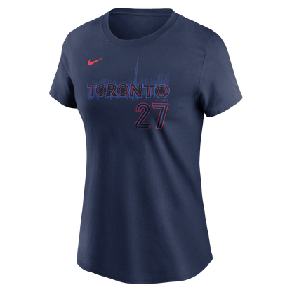 Women's Toronto Blue Jays Vladimir Guerrero Jr. #27 Nike City Connect Name and Number T-Shirt - Pro League Sports Collectibles Inc.