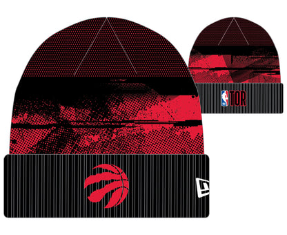 Toronto Raptors 2024 Tip-Off Official New Era Black - Knit Toque Hat