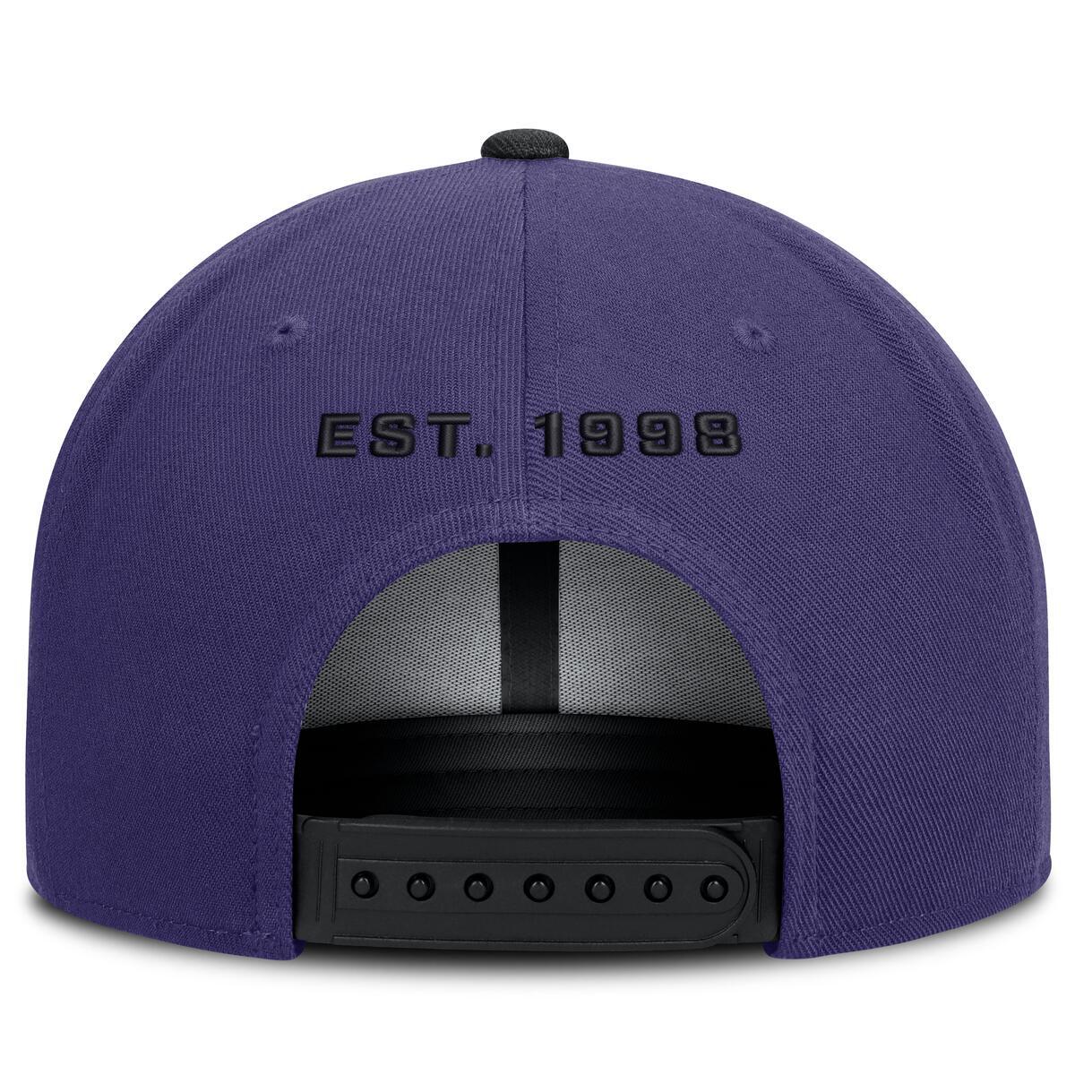 Tampa Bay Rays Cooperstown Nike Pro 2-Tone Snapback Hat - Orchid Black