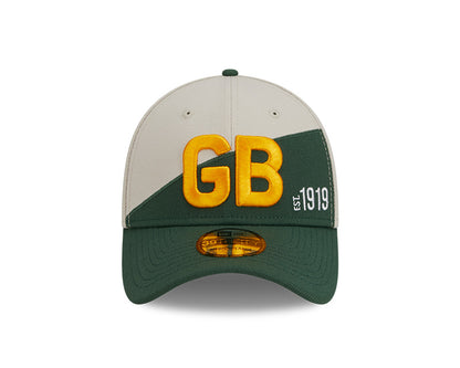 Green Bay Packers New Era 2023 Historic Sideline 39THIRTY Flex Hat - Cream/Green - Pro League Sports Collectibles Inc.