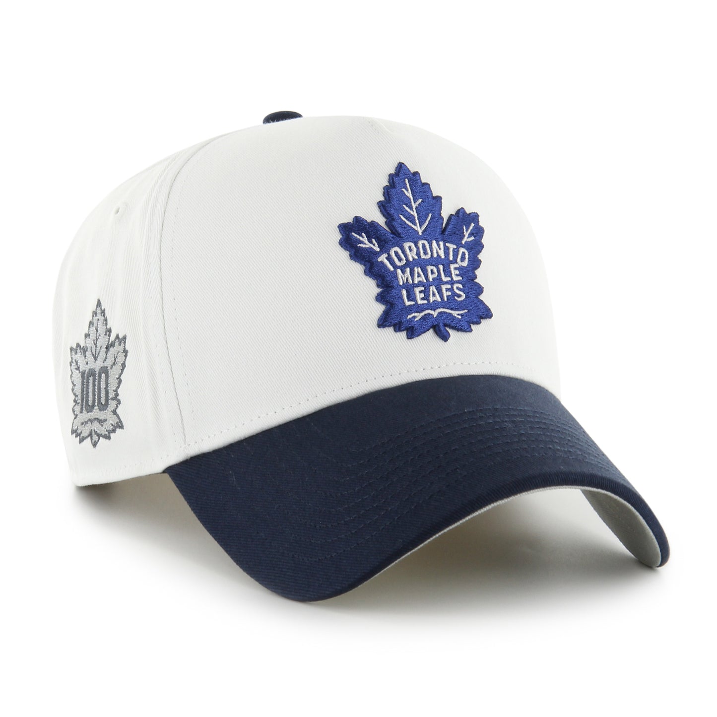 Toronto Maple Leafs NHL White Out '47 Brand MVP Adjustable Snapback Hat - Pro League Sports Collectibles Inc.