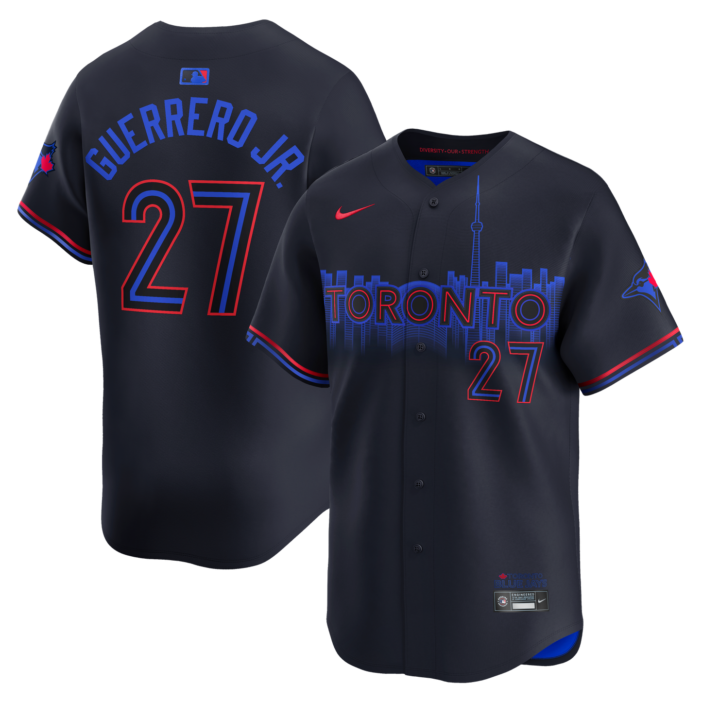 Toronto Blue Jays City Connect Vladimir Guerrero #27 Nike Replica Team Jersey - Pro League Sports Collectibles Inc.