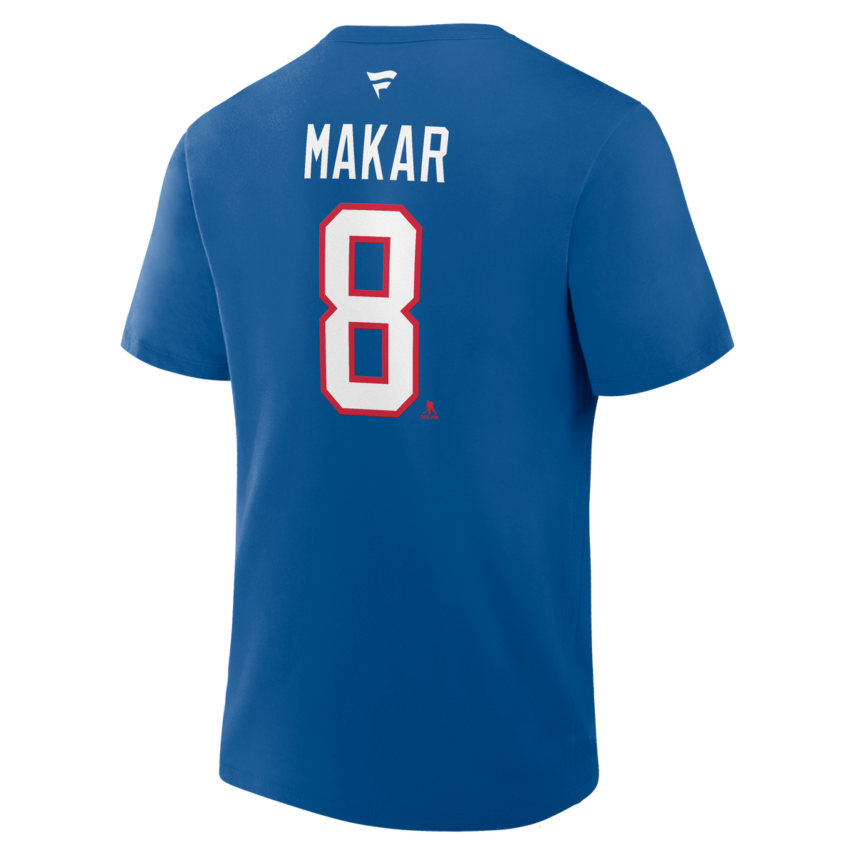 Cale Makar #8 Colorado Avalanche Fanatics Authentic Stack Name and Number T-Shirt - Blue