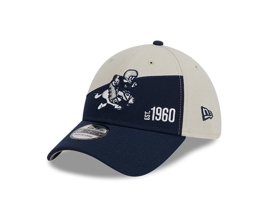 Dallas Cowboys New Era 2023 Historic Sideline 39THIRTY Flex Hat - Cream/Navy - Pro League Sports Collectibles Inc.