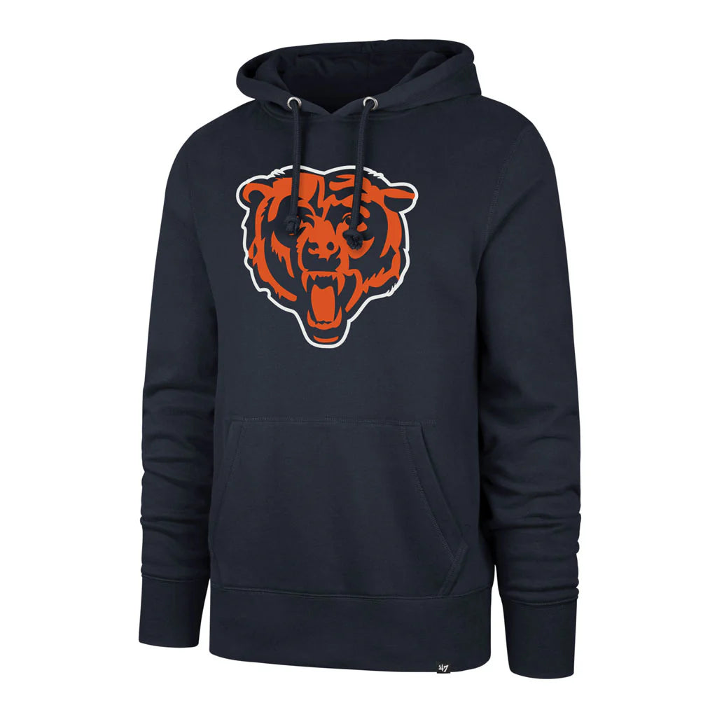Chicago Bears 47 Brand Imprint Headline Royal Hoodie