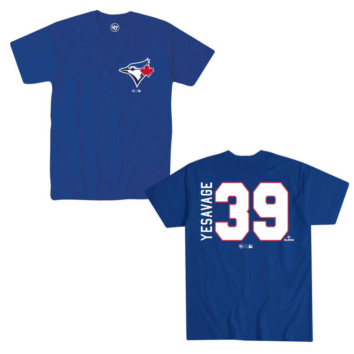 Toronto Blue Jays Trey Yesavage #39 '47 Brand Royal Name & Number T-Shirt