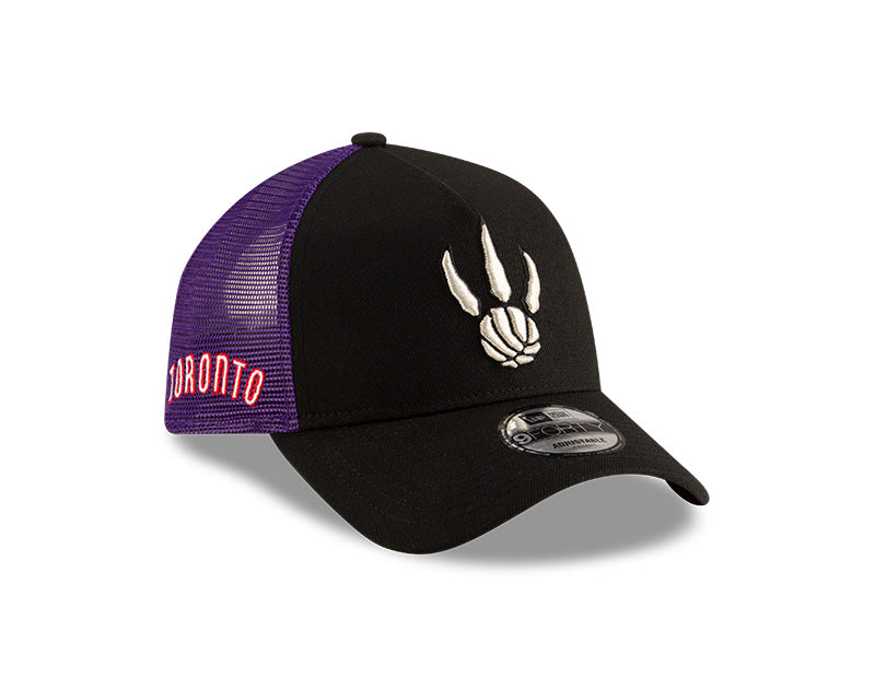 Toronto Raptors Claw New Era 2024/25 Classic Edition 9FORTY Trucker Adjustable Hat - Pro League Sports Collectibles Inc.