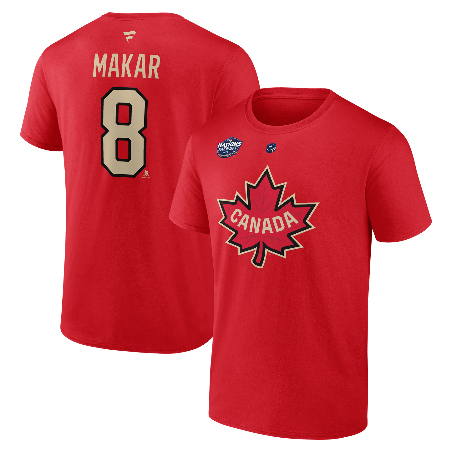 Team Canada 4 Nations Face-Off 2025 #8 Cale Makar Fanatics T-Shirt