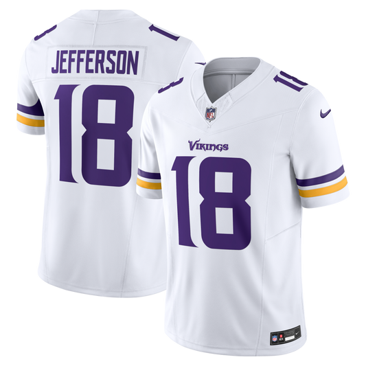 Justin Jefferson #18  Minnesota Vikings White Road Nike Vapor F.U.S.E. Limited Jersey - Pro League Sports Collectibles Inc.