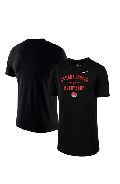Youth Canada Soccer Nike Canada vs. Everybody Performance T-Shirt - Black