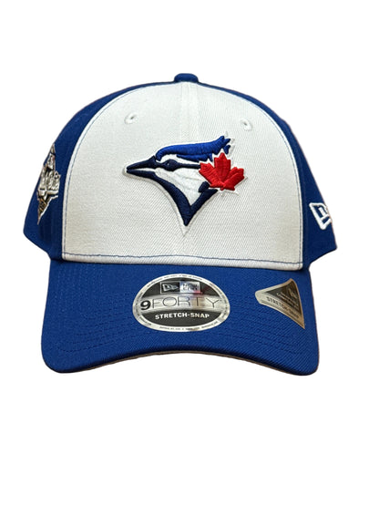 Toronto Blue Jays New Era White 2-Tone 2025 World Series Side Patch 9FORTY Stretch-Snap Hat