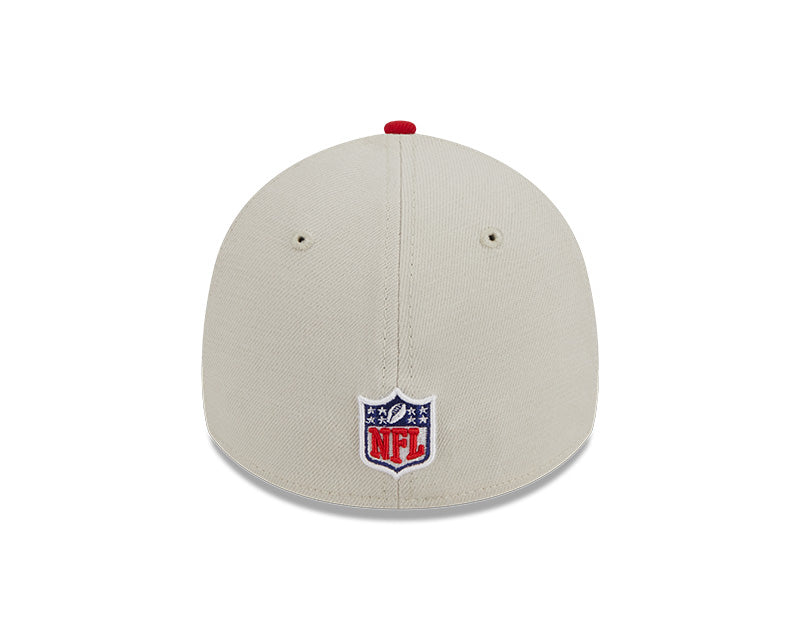 San Francisco 49ers  New Era 2023 Historic Sideline 39THIRTY Flex Hat - Cream/Red - Pro League Sports Collectibles Inc.