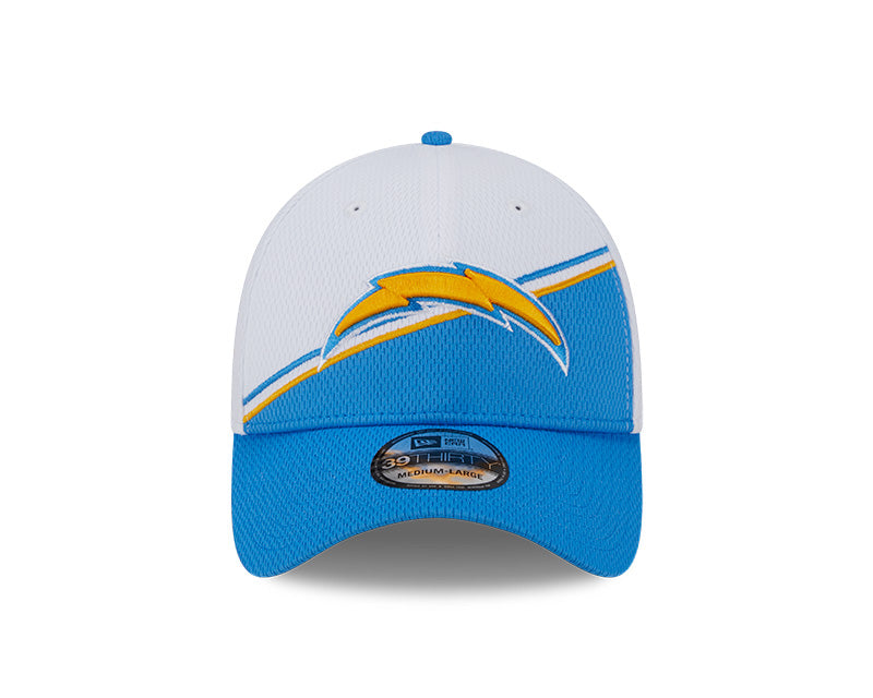 Los Angeles Chargers New Era 2023 Sideline 39THIRTY Flex Hat - White/Light Blue - Pro League Sports Collectibles Inc.