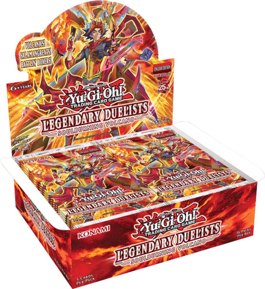 Yu-Gi-Oh! Legendary Duelists-Soulburning Volcano Booster Box 1st edition - Pro League Sports Collectibles Inc.