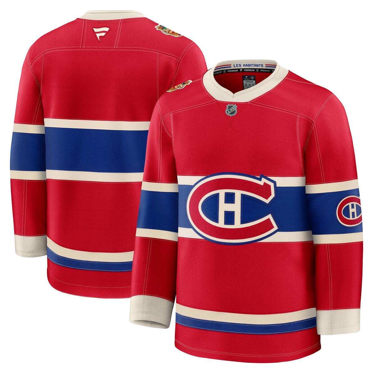 Montreal Canadiens Fanatics 2026 NHL Heritage Classic Premium Player Jersey - Red BLANK