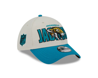 Jacksonville Jaguars New Era 2023 NFL Draft 39THIRTY Flex Hat - Cream - Pro League Sports Collectibles Inc.