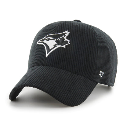 Toronto Blue Jays THICK CORD Clean Up '47 Brand Adjustable Hat - Black - Pro League Sports Collectibles Inc.