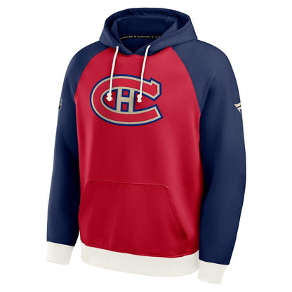 Montreal Canadiens Fanatics 2026 NHL Heritage Classic Authentic Pro Tri-Blend Knit Hoodie - Red