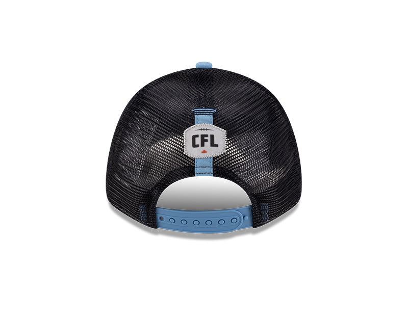 TORONTO ARGONAUTS CFL 2025 New Era 9FORTY Adjustable MeshBack Hat - Sky Blue