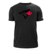 Toronto Blue Jays MLB Express Logo T-shirt - Black (Birdhead) - Red Leaf