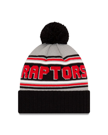 Toronto Raptors New Era Cheer Cuff Knit Pom Toque