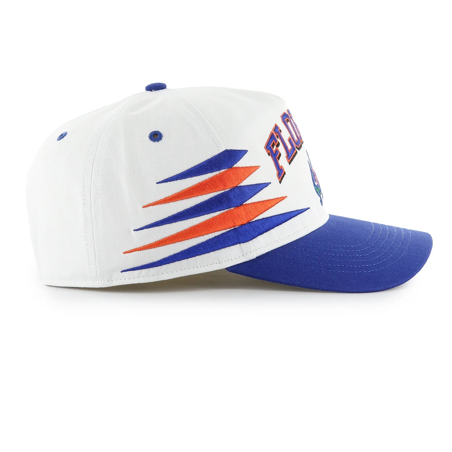 Florida Gators 47' Brand Diamond Cut Hitch Snapback Hat - White