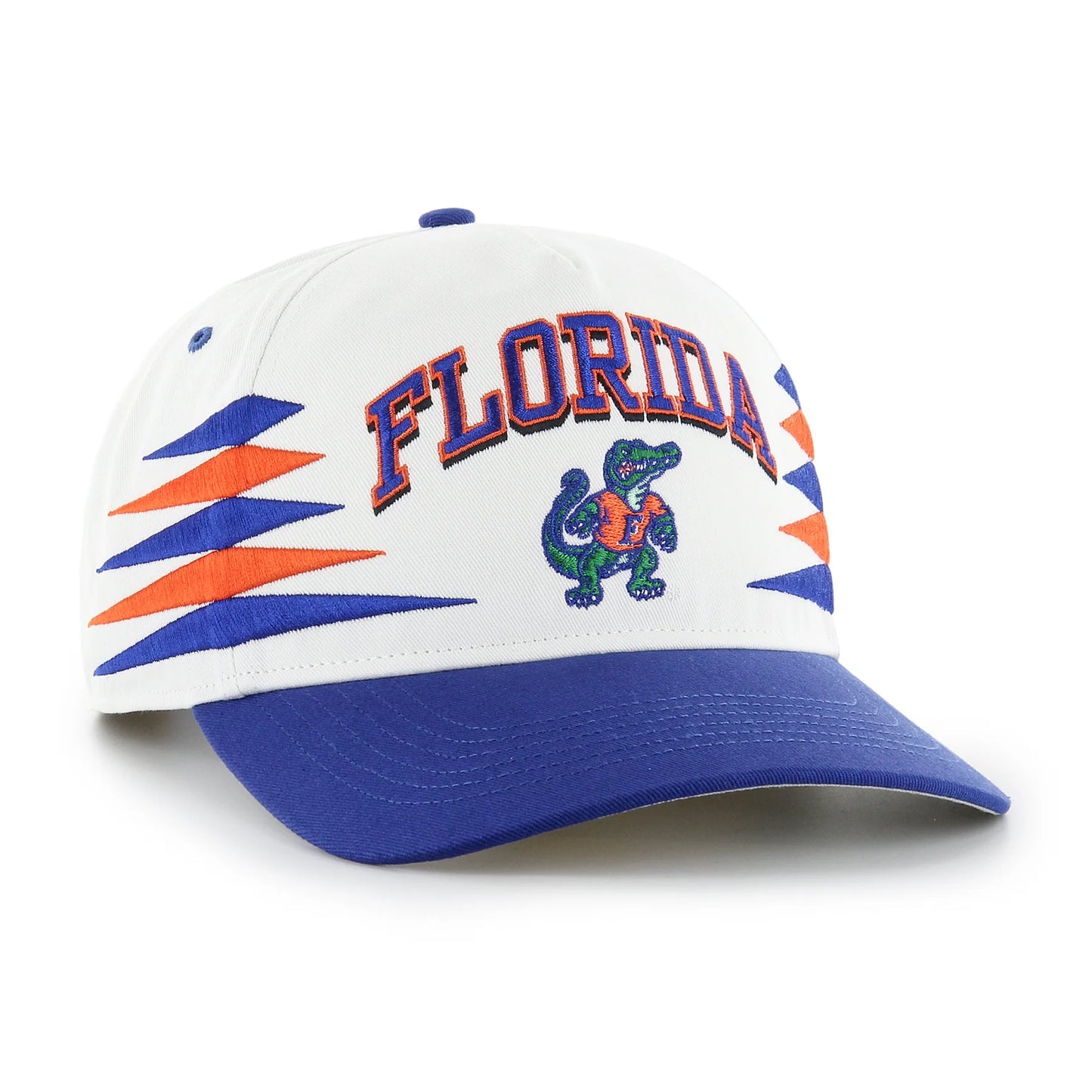 Florida Gators 47' Brand Diamond Cut Hitch Snapback Hat - White