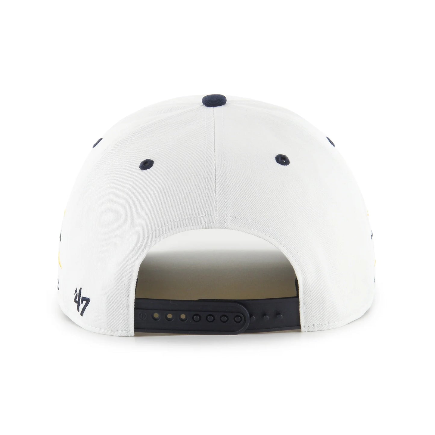 Michigan Wolverines 47' Brand Diamond Cut Hitch Snapback Hat - White