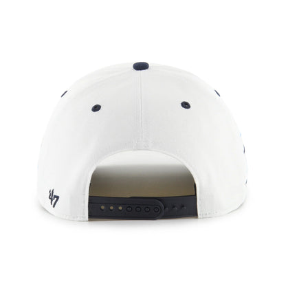 North Carolina 47' Brand Diamond Cut Hitch Snapback Hat - White