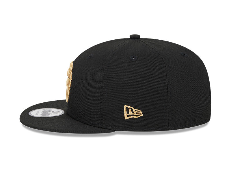 Toronto Raptors New Era City Edition 23/24 9Fifty Snapback- Black/Gold - Pro League Sports Collectibles Inc.