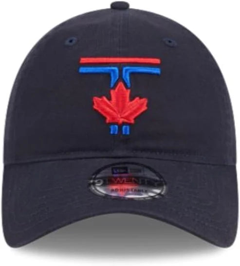 Toronto Blue Jays New Era 50th Season Anniversary On-Field 9TWENTY City Connect Navy Adjustable Hat
