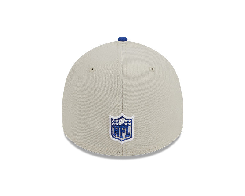 Los Angeles Rams New Era 2023 Historic Sideline 39THIRTY Flex Hat - Cream/Royal - Pro League Sports Collectibles Inc.