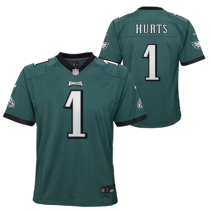 Youth Jalen Hurts #1 Philadelphia Eagles Green Nike - Game Jersey - Pro League Sports Collectibles Inc.