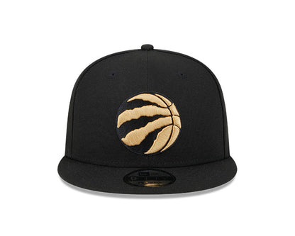 Toronto Raptors New Era City Edition 23/24 9Fifty Snapback- Black/Gold - Pro League Sports Collectibles Inc.