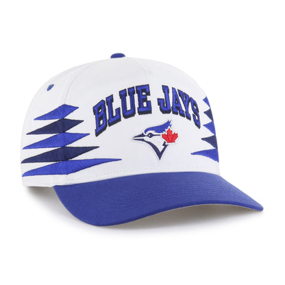 Toronto Blue Jays 47' Brand Diamond Cut Hitch Snapback Hat - White