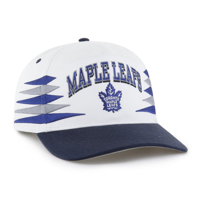 Toronto Maple Leafs 47' Brand Diamond Cut Hitch Snapback Hat - White