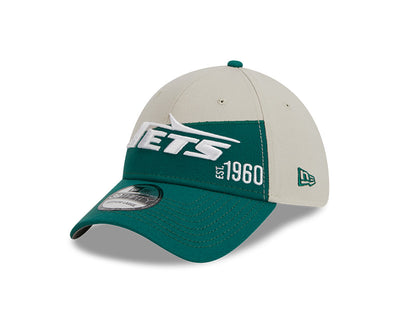 New York Jets New Era 2023 Historic Sideline 39THIRTY Flex Hat - Cream/Green - Pro League Sports Collectibles Inc.