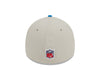 Detroit Lions New Era 2023 Historic Sideline 39THIRTY Flex Hat - Cream/Blue
