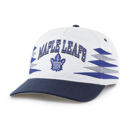 Toronto Maple Leafs 47' Brand Diamond Cut Hitch Snapback Hat - White