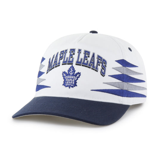 Toronto Maple Leafs 47' Brand Diamond Cut Hitch Snapback Hat - White