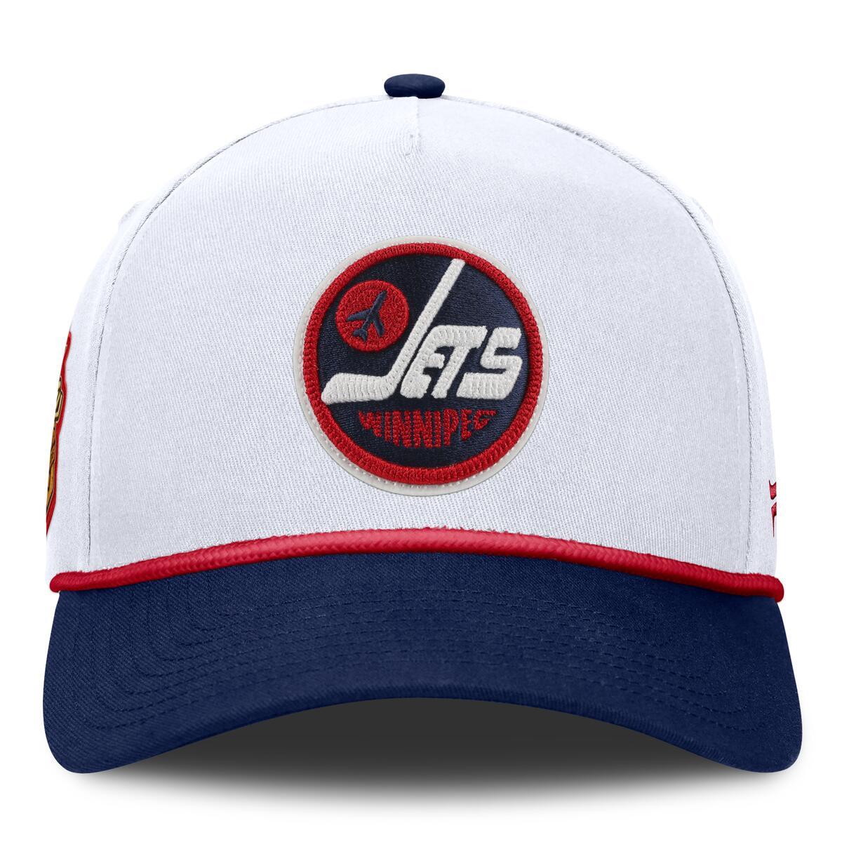 Winnipeg Jets Fanatics 2026 NHL Heritage Classic Authentic Pro A-Frame Adjustable Hat - White