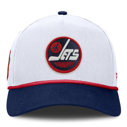 Winnipeg Jets Fanatics 2026 NHL Heritage Classic Authentic Pro A-Frame Adjustable Hat - White