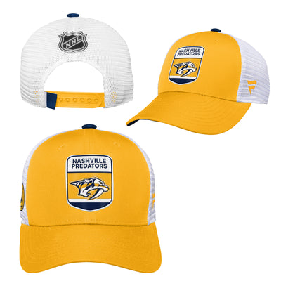 Youth Nashville Predators Fanatics Branded 2023 NHL Draft On Stage Trucker Adjustable Hat - Pro League Sports Collectibles Inc.