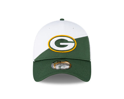 Green Bay Packers New Era 2023 Sideline 39THIRTY Flex Hat - White/Green - Pro League Sports Collectibles Inc.