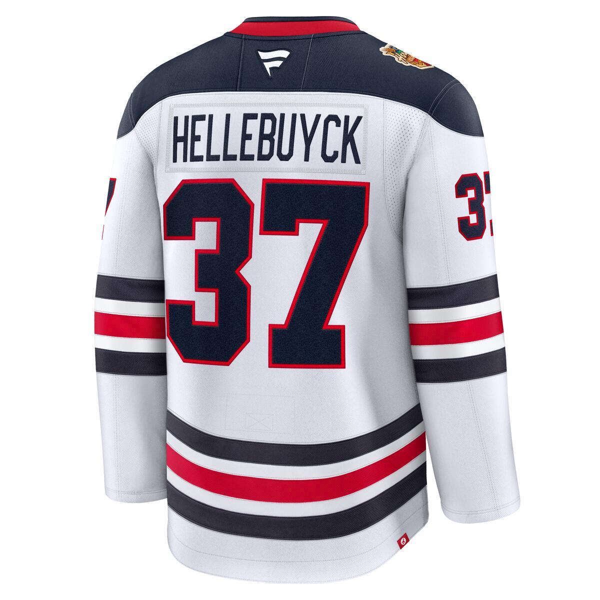Winnipeg Jets Connor Hellebuyck #37 Fanatics 2026 NHL Heritage Classic Premium Player Jersey - White