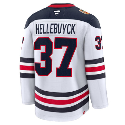 Winnipeg Jets Connor Hellebuyck #37 Fanatics 2026 NHL Heritage Classic Premium Player Jersey - White