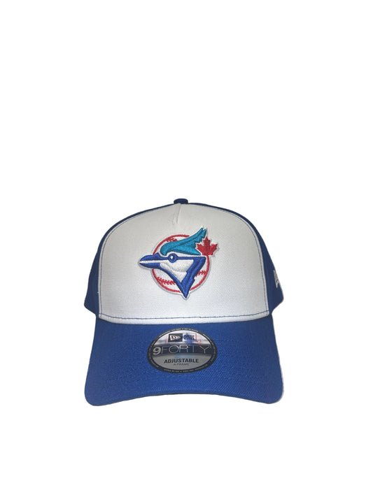 Toronto Blue Jays New Era Cooperstown Collection On-Field 9FORTY Rush Blue A-Frame SnapBack Hat