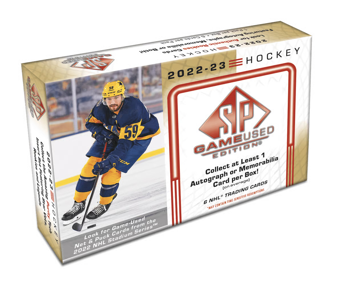 2022-23 Upper Deck SP Game Used Hockey Cards Hobby Box